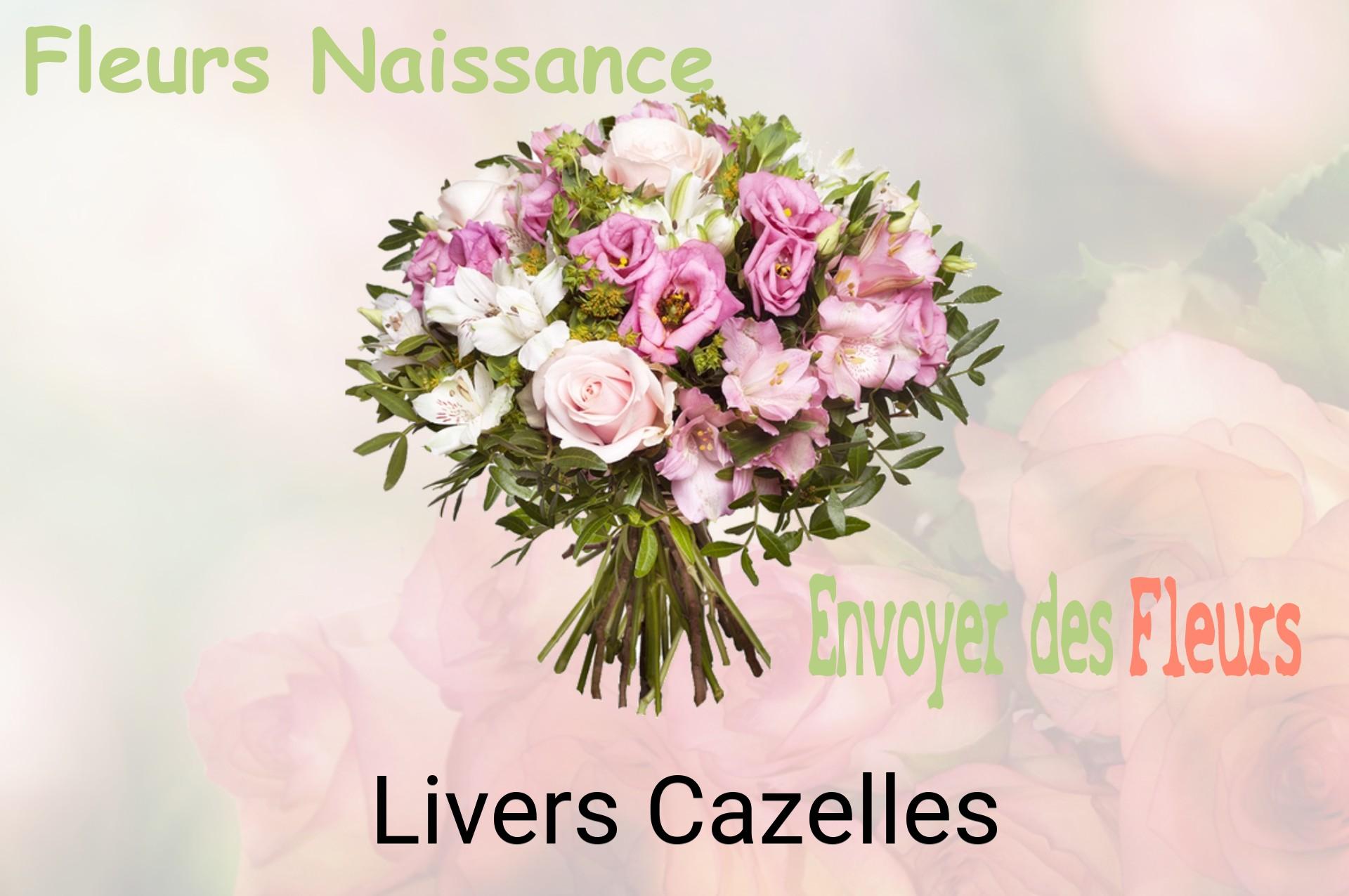 Bouquet de fleurs de naissance livré à Livers-Cazelles